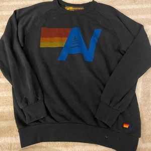 aviator nation size large logo hoodie